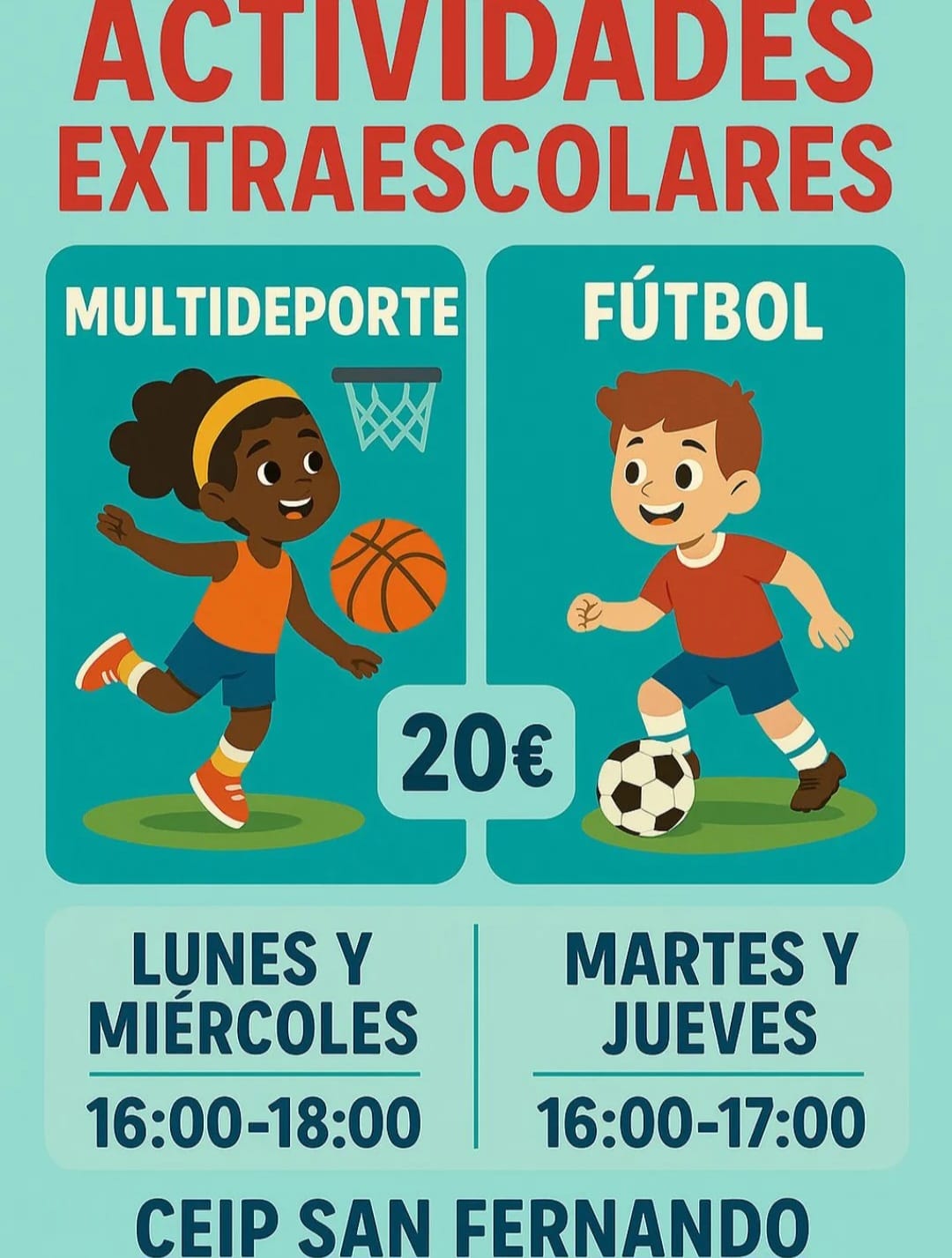 Abiertas las inscripciones para las actividades extraescolares del AMPA - curso 2026/27